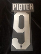 KIT PERSONALIZZAZIONE NOME E NUMERO MAGLIA MILAN 19/20 HOME 9 PIATEK