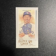 Shun Yamaguchi Rookie Card 2020 Allen & Ginter Mini #216 RC. rookie card picture