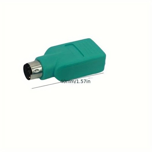 1 pz Convertitore Di Interfaccia PS2 Adattatore PS/2 A USB Porta Rotonda - Photo 2/5