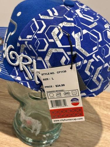 City Hunter Flat Peak Caps, New York Retro Vintage 90er Urban Hip Hüte - Bild 3 von 5