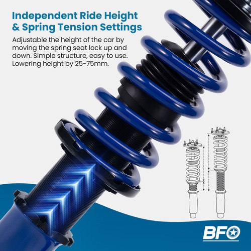 Coilovers Shock Absorber For Honda CIVIC 2006-2011 Acura CSX Coil Spring Struts - Picture 2 of 14