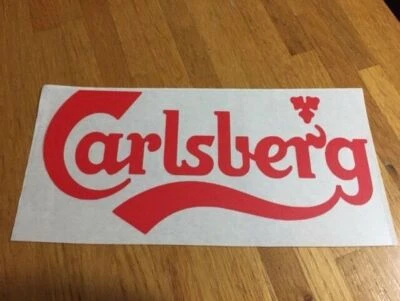 CARLSBERG PATCH FLOCAGE VINYLE PUBLICITAIRE - 21 CM PAR 10 CM