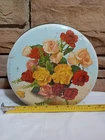 Vintage roses metal tin