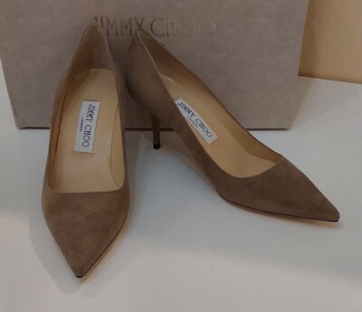 JIMMY CHOO Aurora パンプス NIB NEW Jimmy Choo Aurora 60 Black Stone suede pointed toe