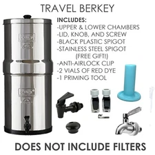 Travel Berkey Unit/Housing ONLY- Open Box (Filters NOT included PLEASE READ)