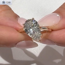 IGI 2.80Ct Pear Cut E VVS2 Lab Grown Diamond ...