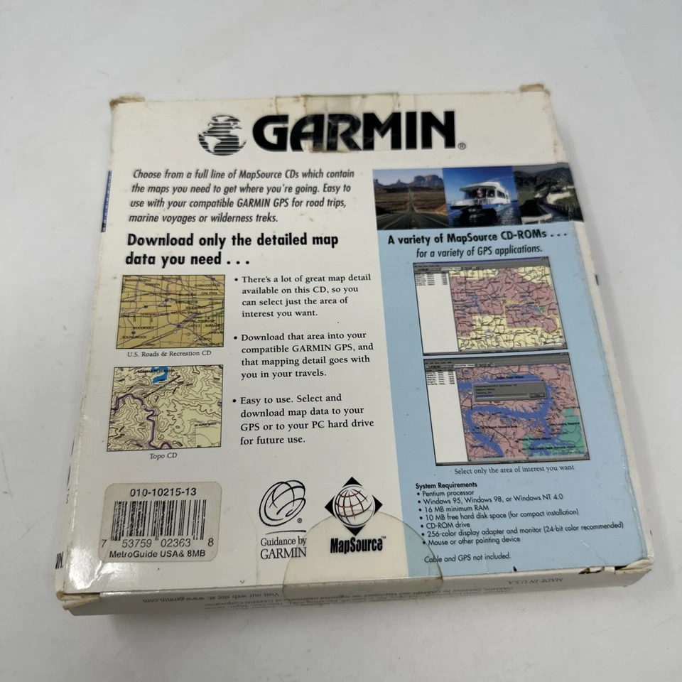 Garmin V4.02 Map Source Metro Guide USA CD-ROM Maps Brand New Sealed - Image 3 of 4