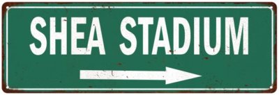 Shea Stadium Vintage Look Ballpark Baseball Metal Sign 106180073002