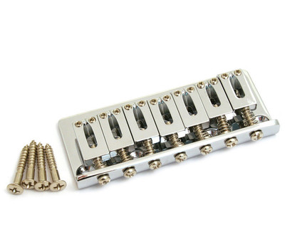 Chrome 7-string Fixed Hardtail Guitar Bridge GB-HT7-C
