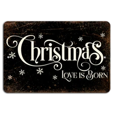 Rustic Christmas: Love is Born on Vintage Black