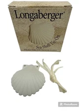 Longaberger Sea Shell Basket Tie On With Original Box