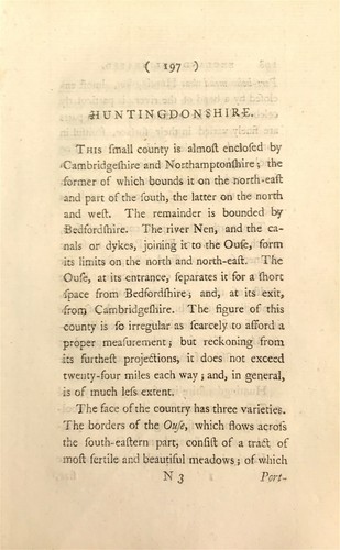 Huntingdonshire by John Aikin England Delineated Original text 1803 map - Picture 3 of 3
