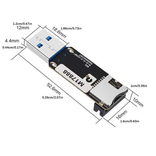 32G EMMC Expansion Module with USB3 Reader for Qidi MAX3/Plus3 Printers - 第 4/8 張圖片