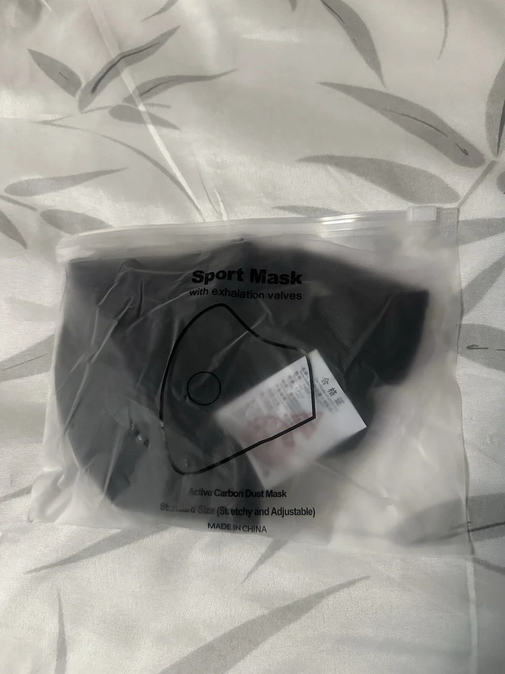 Reusable Washable Anti Pollution Face Mask PM2.5 One/Two Air Vent With Filter UK - Image 4 of 4