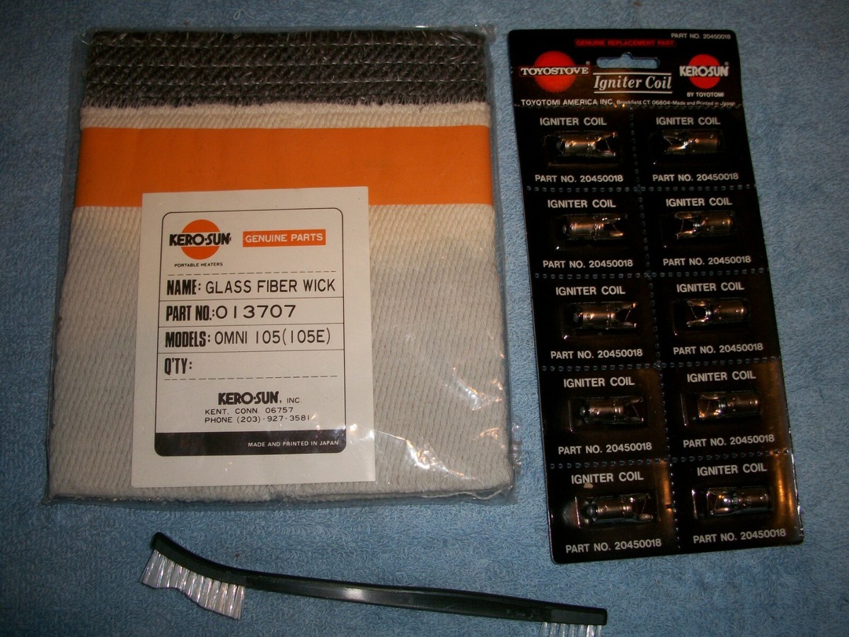 KERO-SUN OMNI-105 (E,F,G,H,I ) u0026#034;ORIGINALu0026#034; WICK u0026amp; IGNITER, WICK  BRUSH,KIT 008075 | eBay