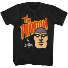 The Phantom Face & Logo 1961 American Adventure Comic Lee Falk Men's T Shirt