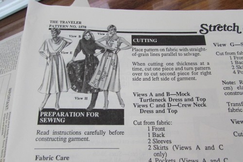 1986 STRETCH SEW The Traveler dress, skirt, blouse sew pattern BUST SIZES 30-46 - Picture 5 of 7