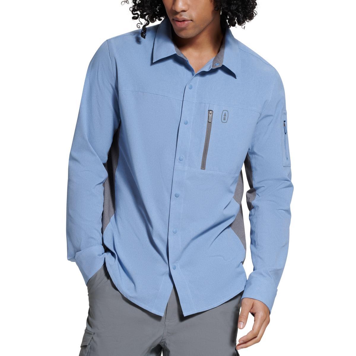 Мужская зеленая рубашка BASS OUTDOOR Ripstop UPF 30 на пуговицах XL BHFO 4359