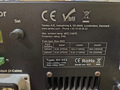 Tantec HV-X02 Power Generator Plasma / Corona Power Supply - Picture 2 of 7