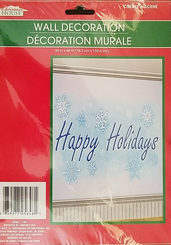 Grandes murales de pared de Navidad ladrillos chimenea Santa selecciona: tema - Imagen 2 de 4