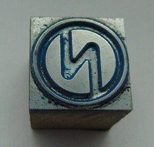 Printing Letterpress Printers Block Circle Letter N 