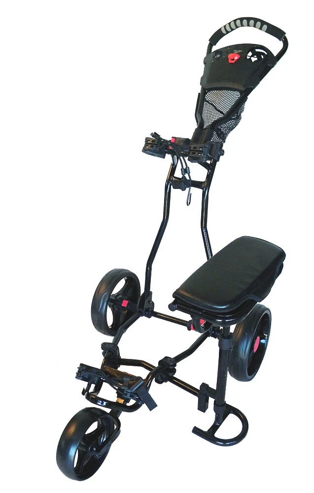 Founders Club Franklin 3 Wheel Golf Push Pull Cart with Seat