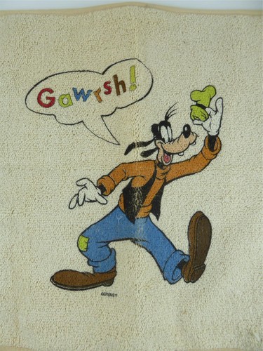 Disney Goofy Ga Wrsh! 20 Zoll x 30 Zoll Teppich mit Gummistücklage Vintageffor - Bild 2 von 3
