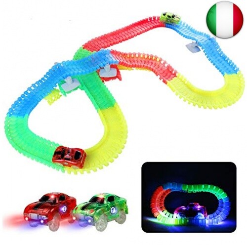 Fajiabao Pista Macchinine Giocattolo Bambini Auto Luminosa