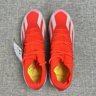 Adidas Soccer Cleats X CrazyFast Elite FG Solar Red IG0593 Mens 6.5 / Womens 7.5 adidas X Crazyfast Elite FG Soccer Cleats | Energy Citrus Pack main image 3