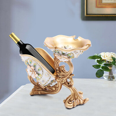 #ad Art Resin Red Wine Rack Bottle Holder Tabletop Centerpiece Wine Display Stand US $46.48