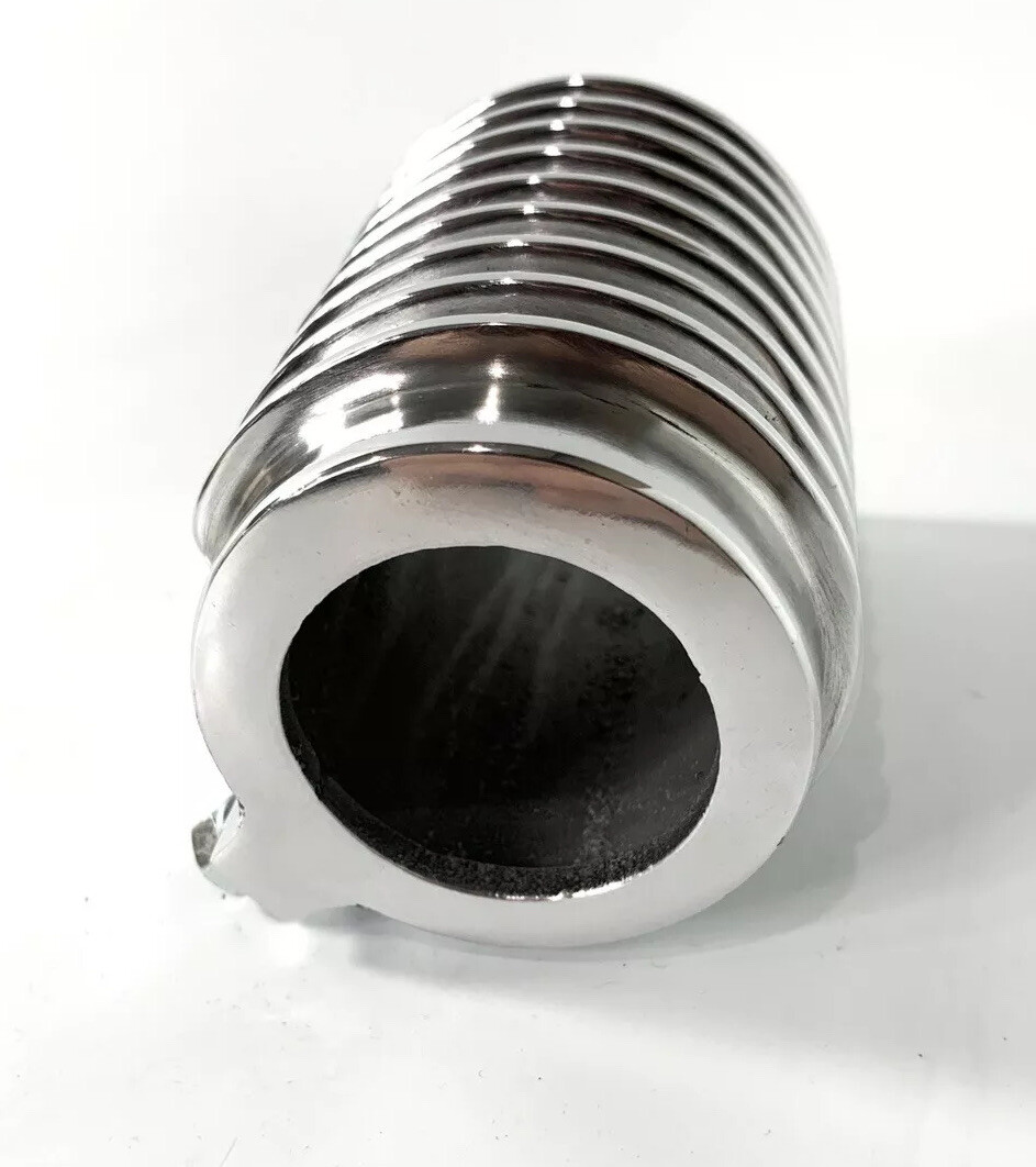 Finned Ignition Coil Cover Bracket Holder Polished Aluminum Show