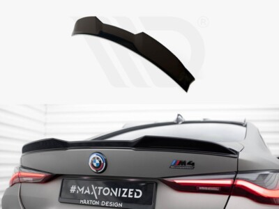 For BMW M4 G82 3D Maxton Design Spoiler Wing Extension Gloss Black ABS
