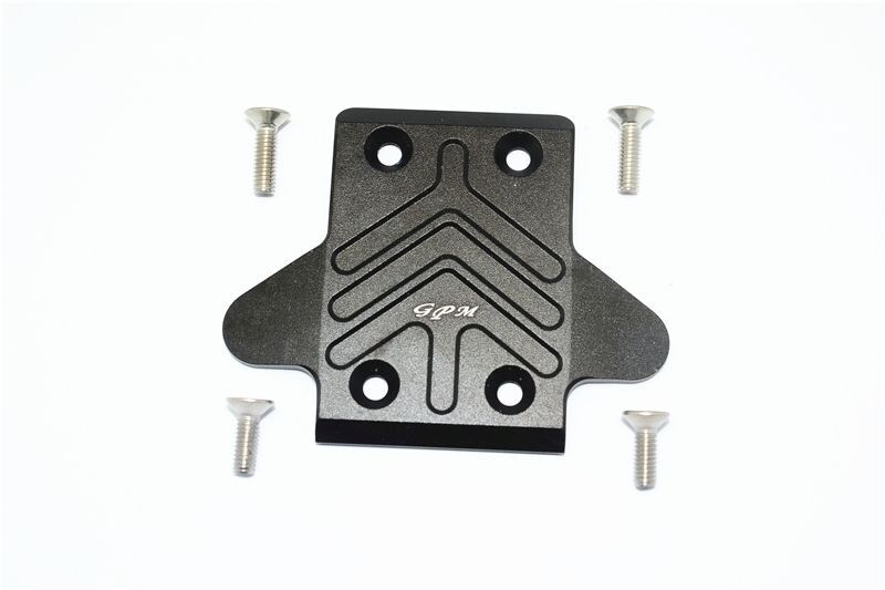 Gpm Mas331f-Bk Aluminum Chassis Plate Bottom Front Black Arrma Senton, Outcast