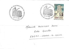 Enveloppe timbre France 2351 oblitération ferroviaire Limoges (64538DL)