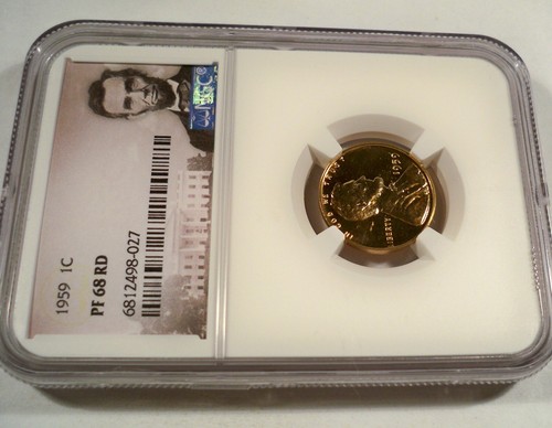 1959 NGC PF 68 RD LINCOLN CENT PROOF 1c PF68RD RED - Picture 3 of 4
