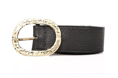 Leatherock metallic melody belt Leatherock Belt with Rhinestone Buckle & Brass Accents  main image 4
