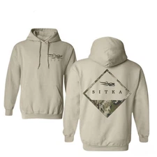 [HOT] SITKA Camoflage Bottomland Pattern Unisex Hoodie - New tag