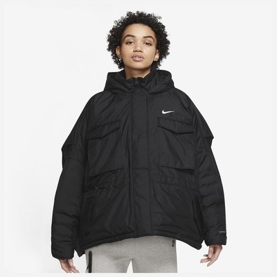 Nike NSW Therma-Fit Repel M65 DD4648 010 Oversized Jacket Jacket Black S/M