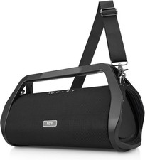 Portable Outdoor Wireless Speaker, Max 120W Loudspeaker Boombox with Black