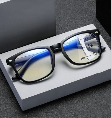Square Reading Glasses Progressive Multifocus Anti Blue Light Presbyopia NEW