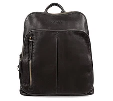 American Leather Co. EUC Black Leather Cleveland Backpack Bag Purse Travel