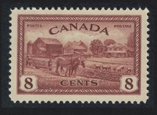 Canada Horses Ontario Farm Scene 8c 1946 MNH SG#401 Sc#268
