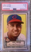 1952 TOPPS PETE REISER 189 PSA 5