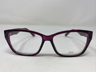 VE Soho SOHO 1087 Purple 56-15-143 Plastic Full Rim Eyeglasses Frame FV75