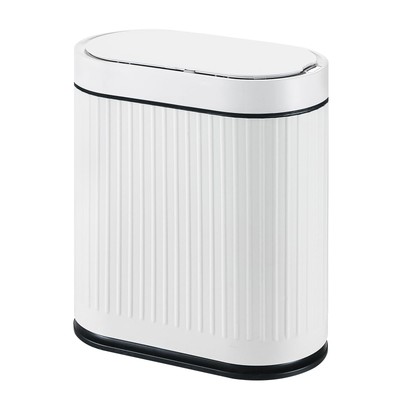 Bathroom Sensor Trash Can with Lid Automatic 2 Gallon Smart Garbage Can, 7.5 ...