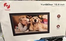 Frameo YunQiDeer 15.6 Inch IPS Wi-Fi Touchscreen Digital Photo Frame Black