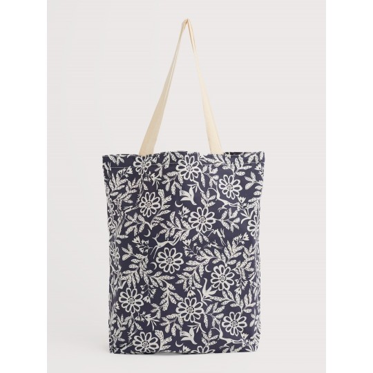 Seasalt Foldaway Canvas Shopper - Evening Woodland Maritime - BNWT