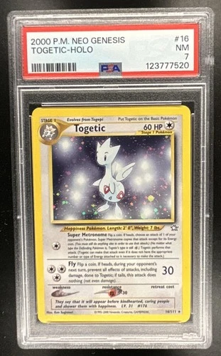 2000 Pokemon Neo Genesis Togetic Holo #16/111 PSA 7