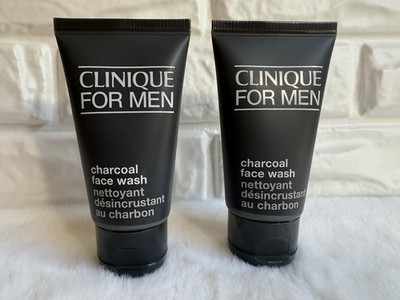Lot of 2: Clinique for Men Charcoal Face Wash 50ml*2=100ml / 3.4 oz Total