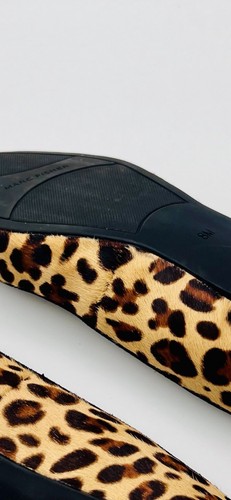 Marc Fisher Damenschuhe 8M Animal-Print spitz Dorsay flache Schuhe beige Rindsfell - Bild 3 von 4
